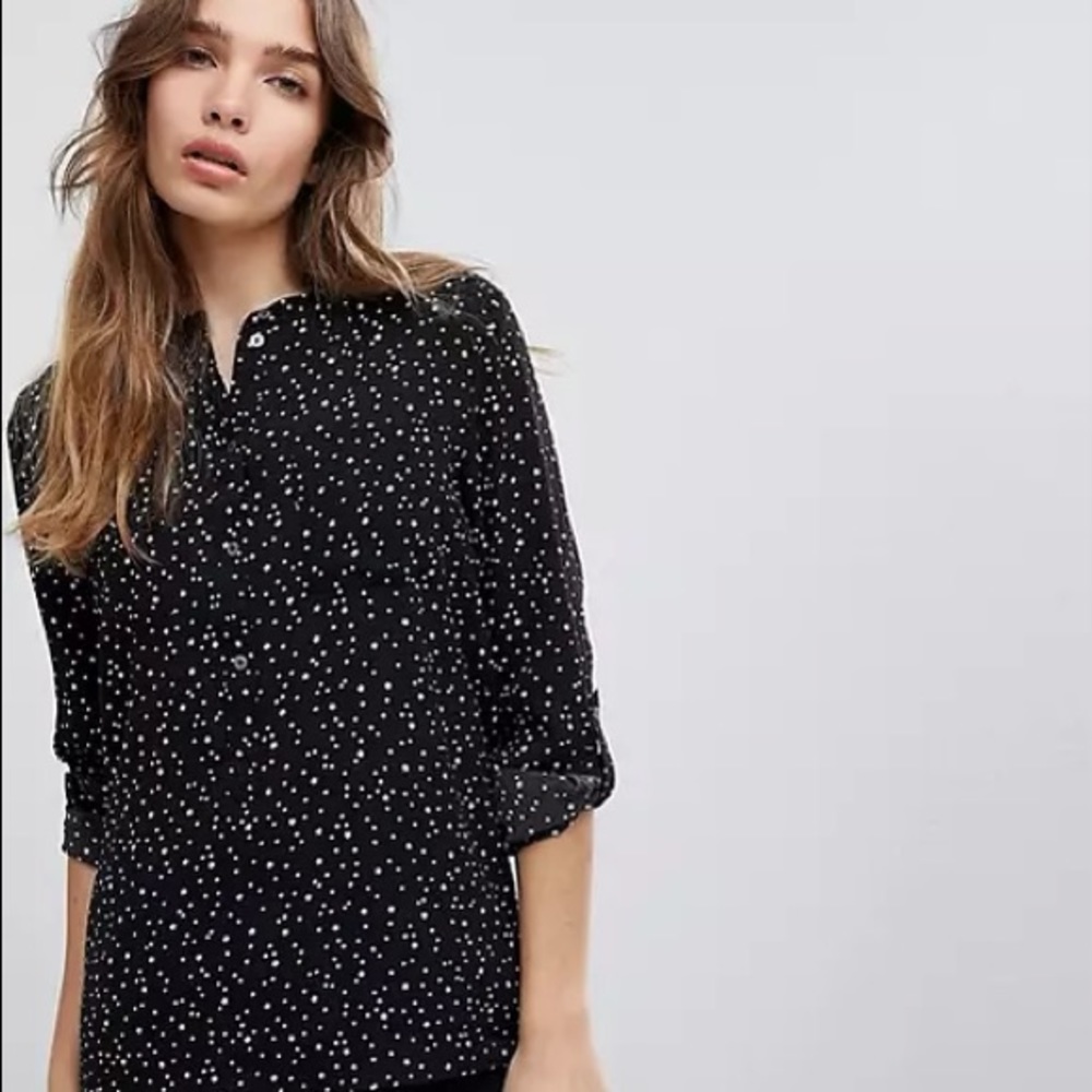 ASOS Blouse with all over star print size Medium.